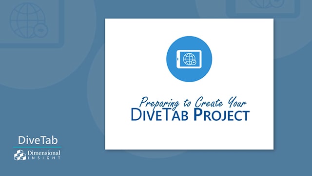 Preparing to create Your DiveTab Project